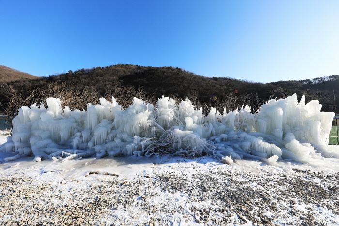 安城Dume湖水冰鱼庆典  안성두메호수빙어축제